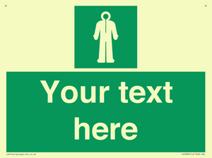 Custom sign safe condition Survival clothing